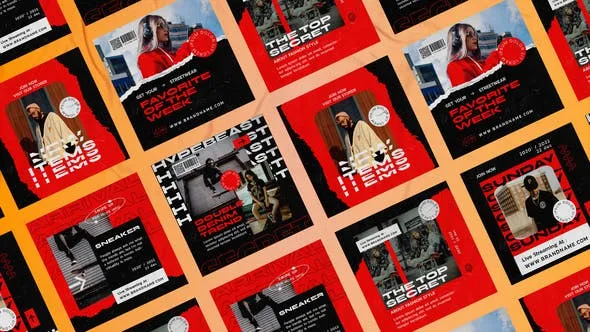 Videohive Bardow Hypebeast Instagram Posts 48279894