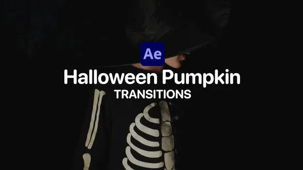 Videohive Halloween Pumpkin Transitions for After Effects 47929450