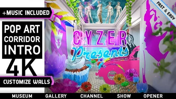 Videohive Pop Art Dream Gallery Intro 48125452