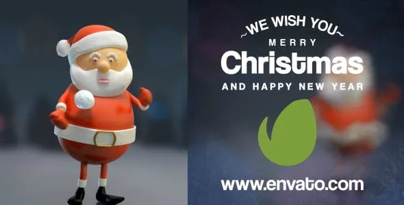 Videohive Santa Juggling Snowballs 13606602