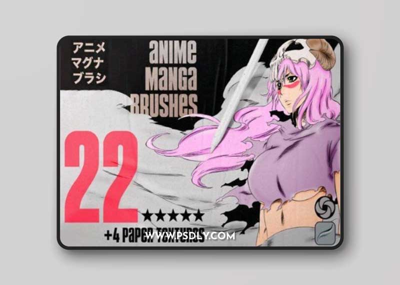 22 Anime Manga Brushes