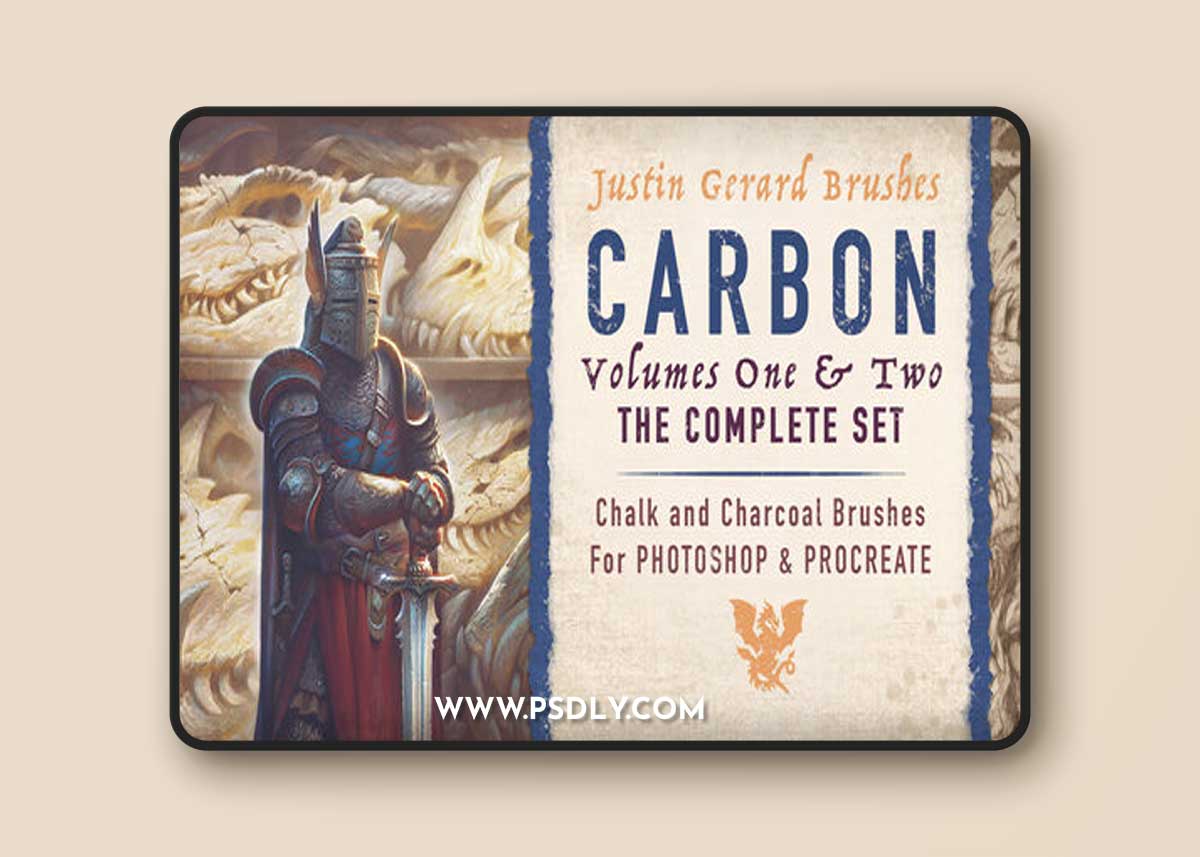 CARBON Brushes COMPLETE SET for Photoshop and Procreate