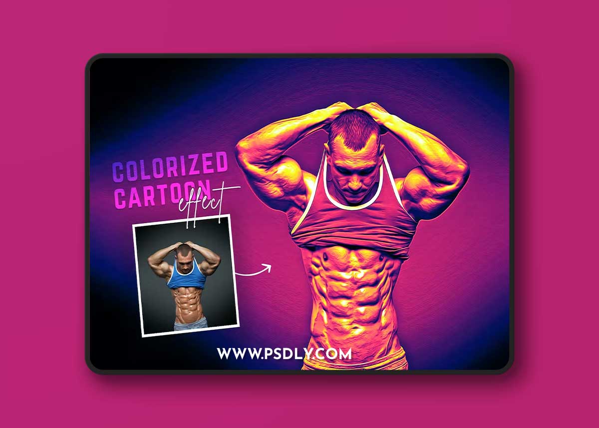 Colorized Cartoon Effect B9E9SJ2