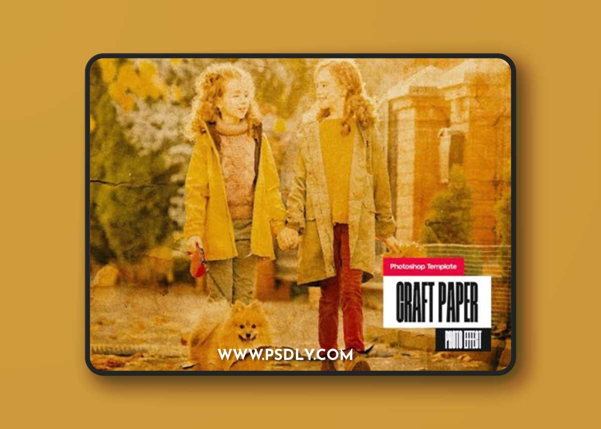 Craft Paper Photo Effect