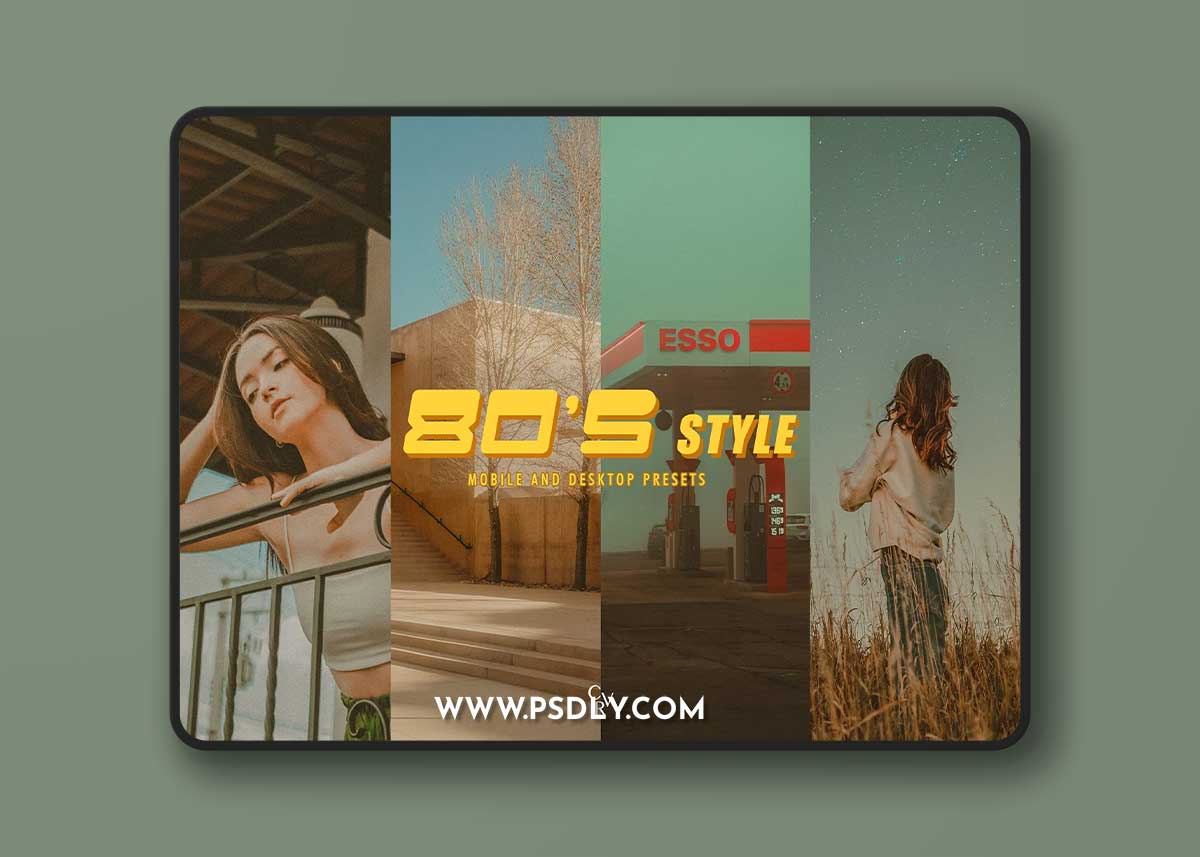 Creativemarket - 10 80's Style Lightroom Presets