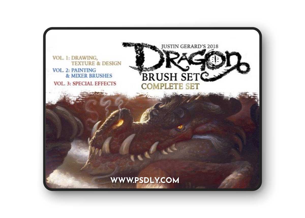 Dragon Brush Set COMPLETE SET for Photoshop
