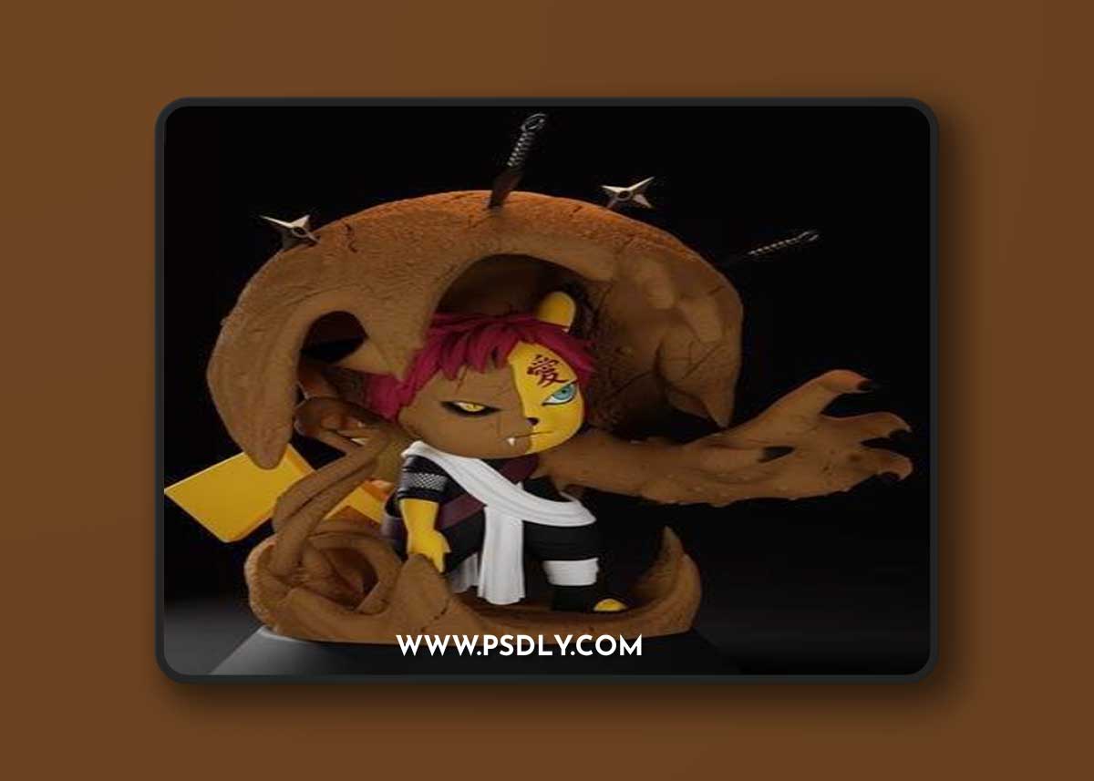 Pikachu Cosplay Gaara – 3D Print Model