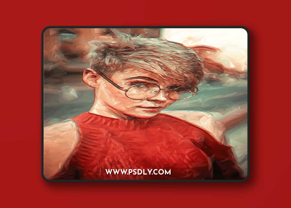 Polygon Photo Effect for Photoshop