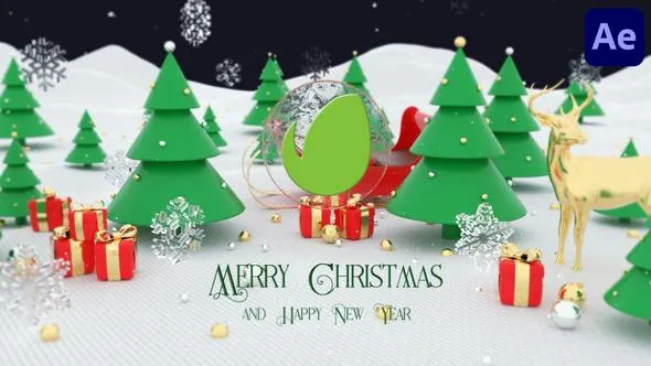 Videohive 3D Christmas Logo for After Effects 48812926