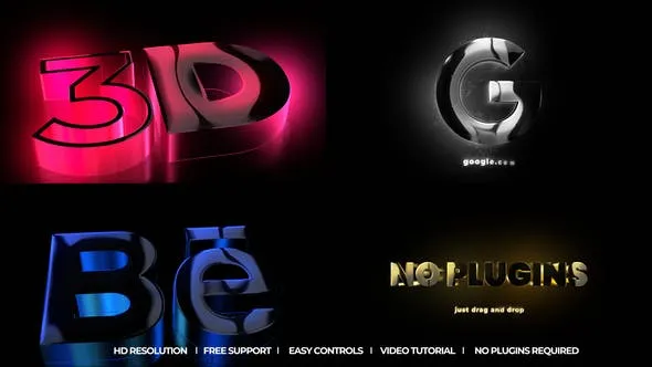 Videohive 3D Glowing Reveal 48596679