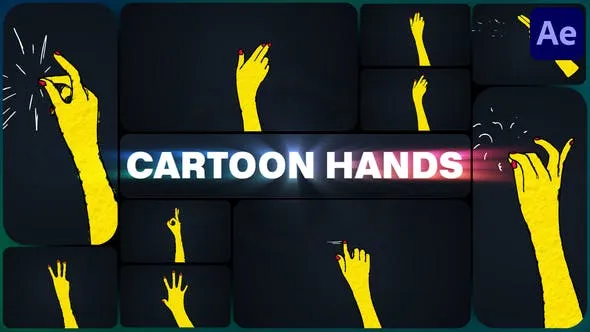 Videohive Cartoon Hands for After Effects 48499776