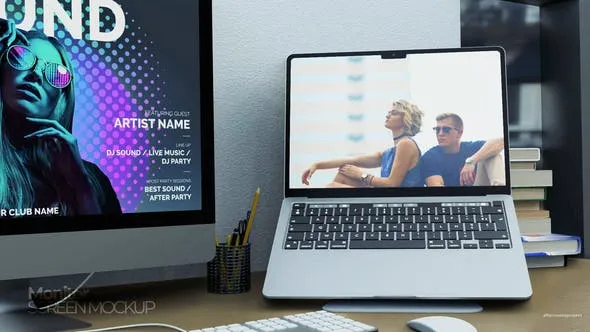 Videohive Monitor Screen Office Set 48927449