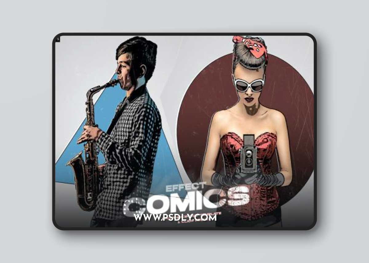 Comic Books Photoshop PSD Template