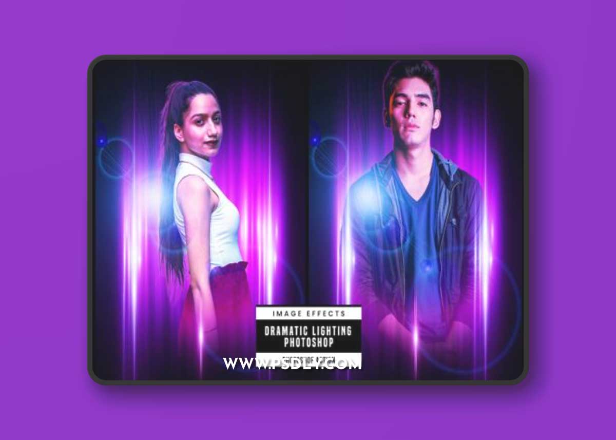 Dramatic Lighting Photoshop Action