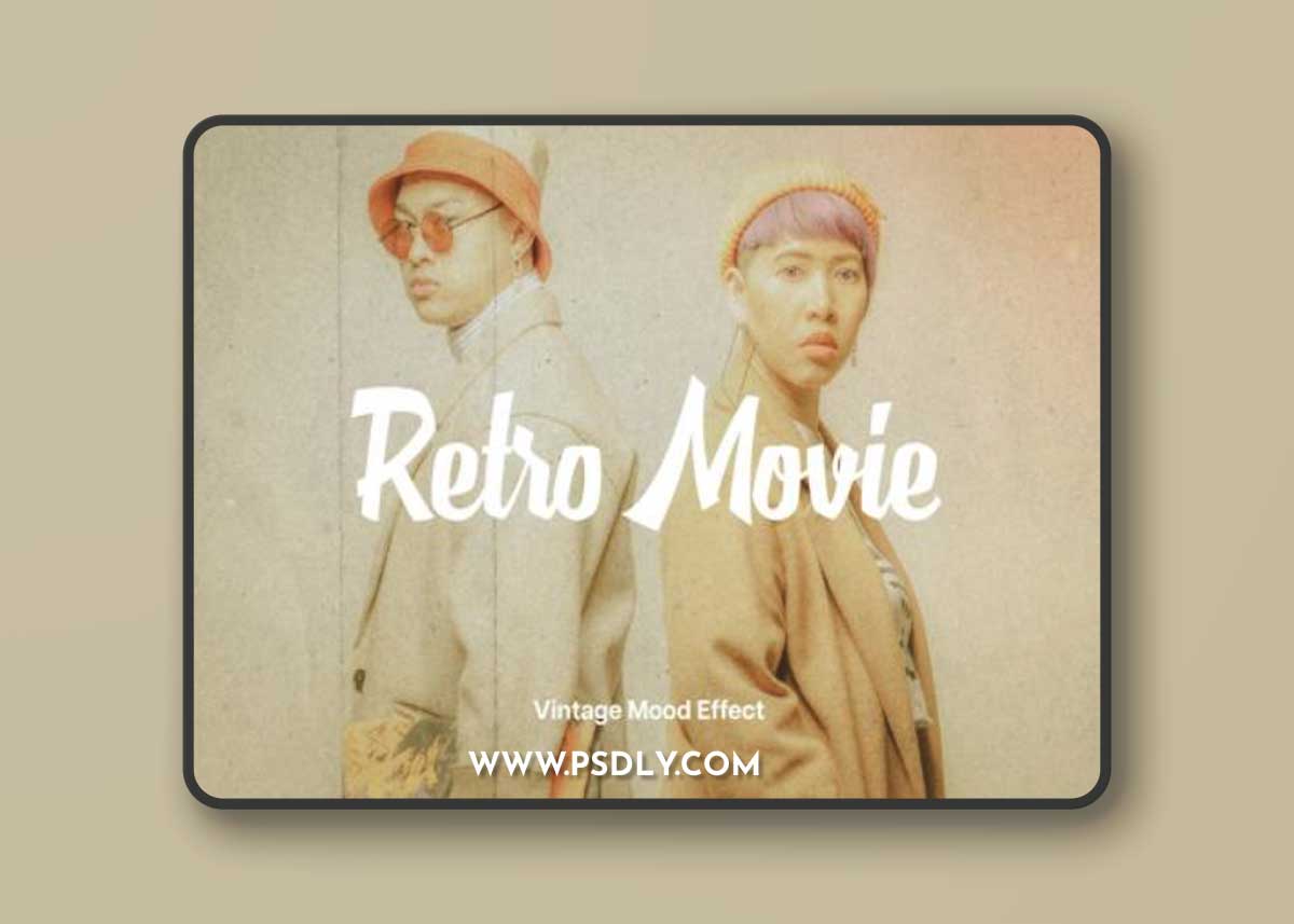 Retro Movie Overlay Photo Effect