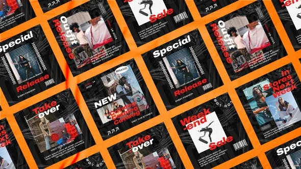 Videohive Blanced Streetwear Posts 49000432