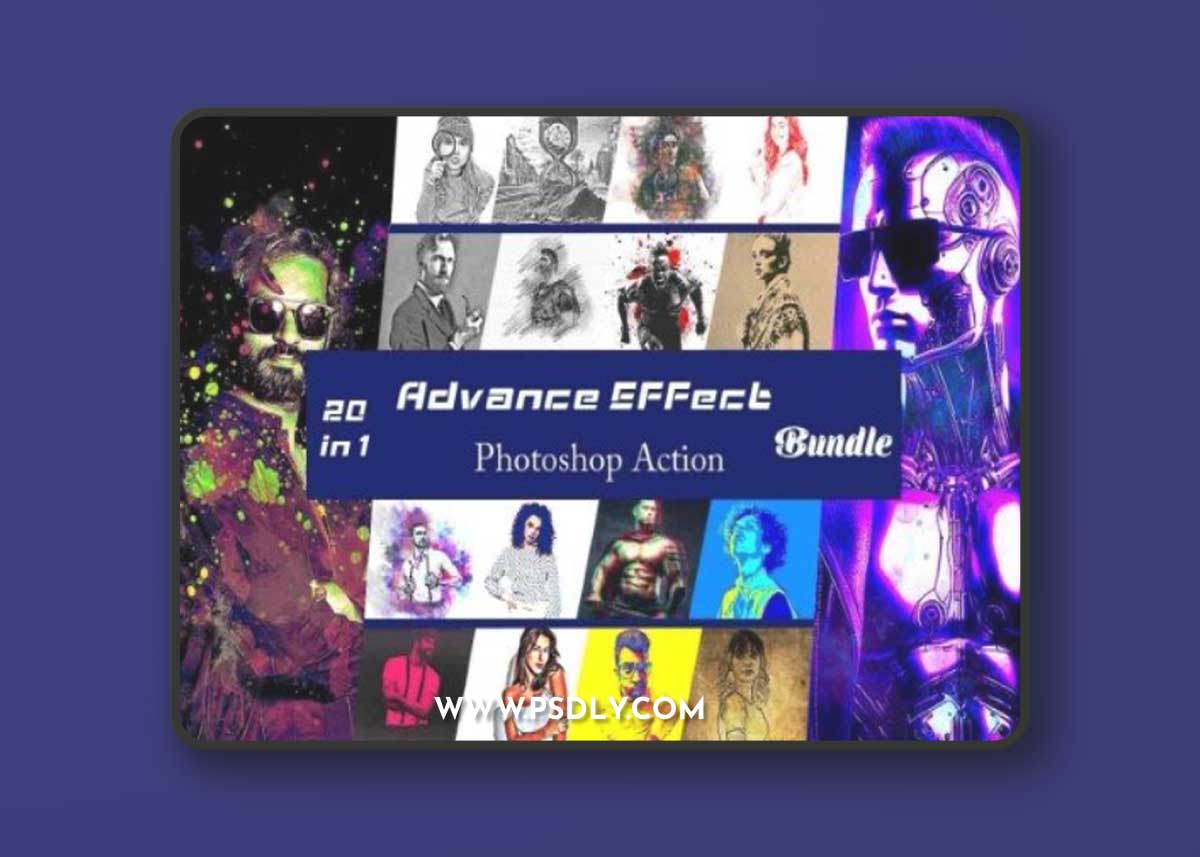 Advance Effect Photoshop Action Bundle