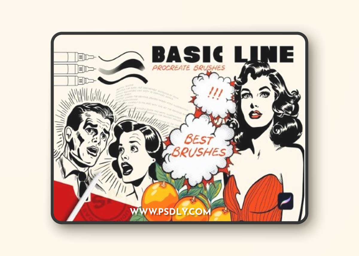 Creativemarket - Procreate Basic Line for Sketch