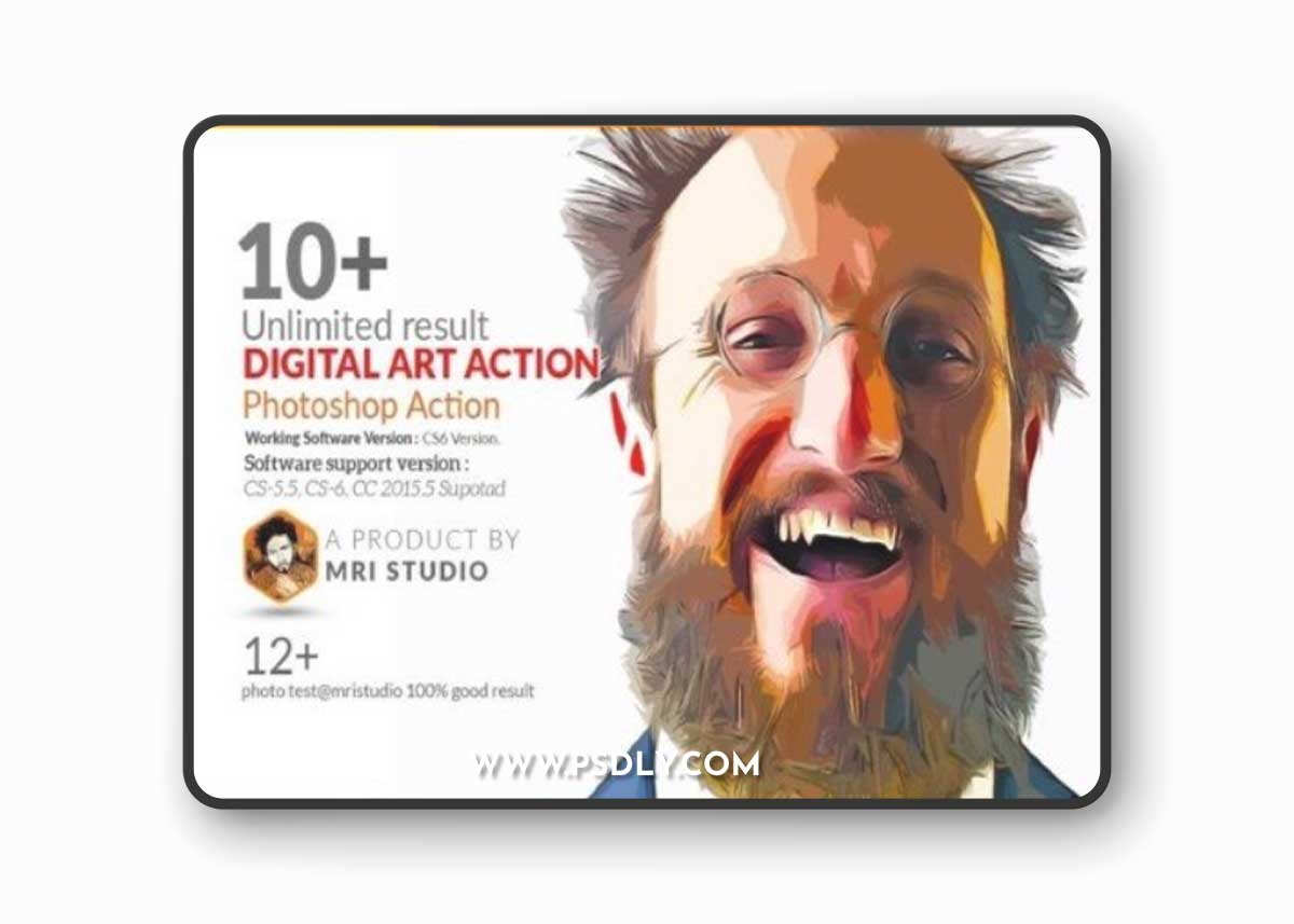 Digital Art Photoshop Action