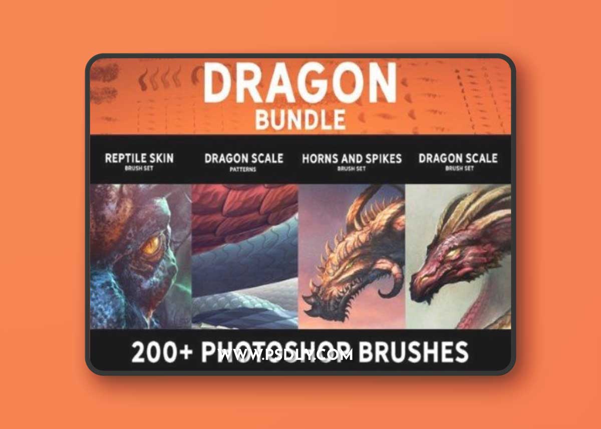 Dragon Bundle - 200+ Photoshop Brushes