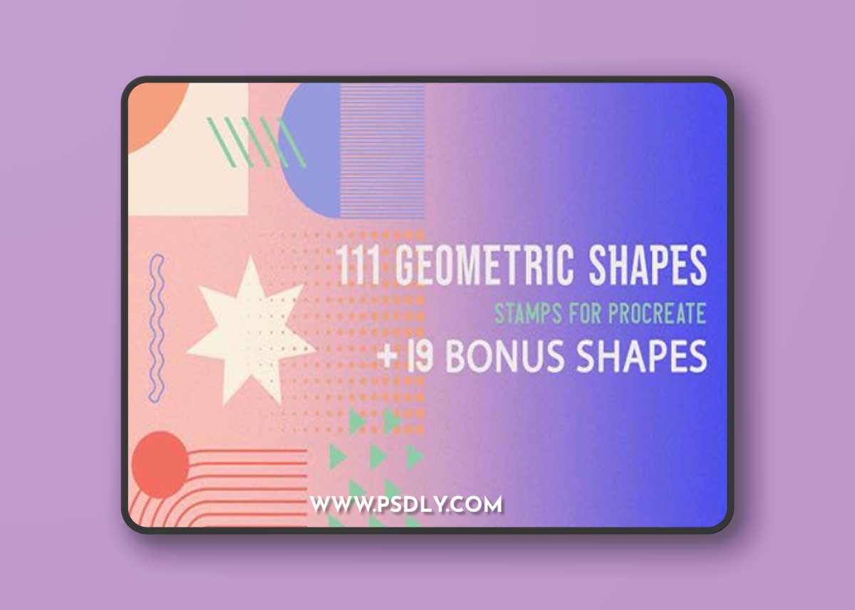Geometric Shapes Brushes for Procreate
