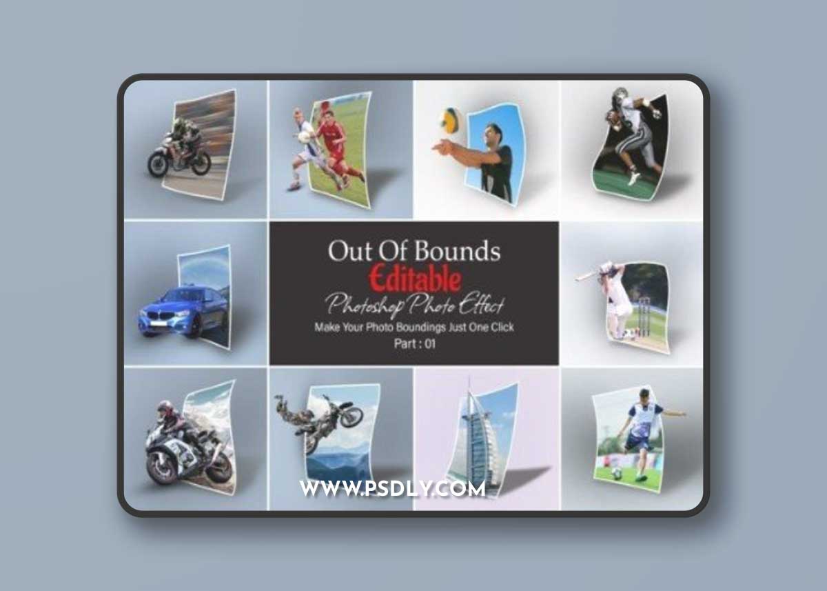 Out of Bounds Photoshop Photo Effect