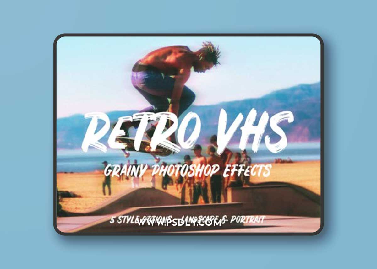 Retro VHS - Grainy Photoshop Effects