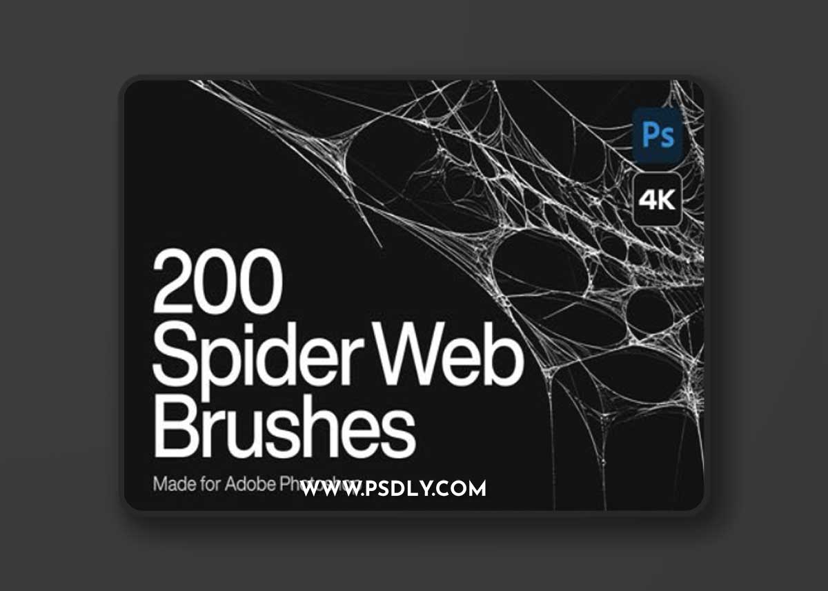 Spider Web Brushes for Photoshop