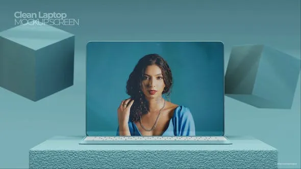Videohive Clean Laptop Screen Mockup 49617208