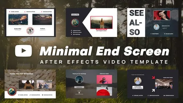 Videohive Minimal End Screens 49696277