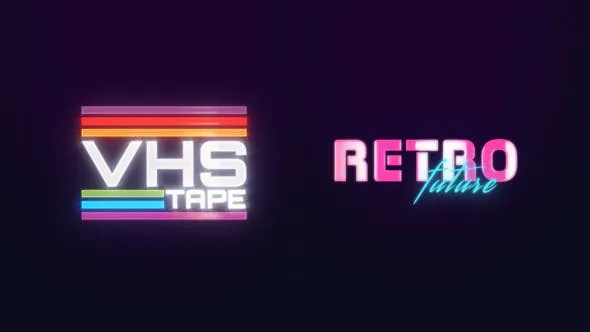 Videohive Retro Future Laser Logo 49723781