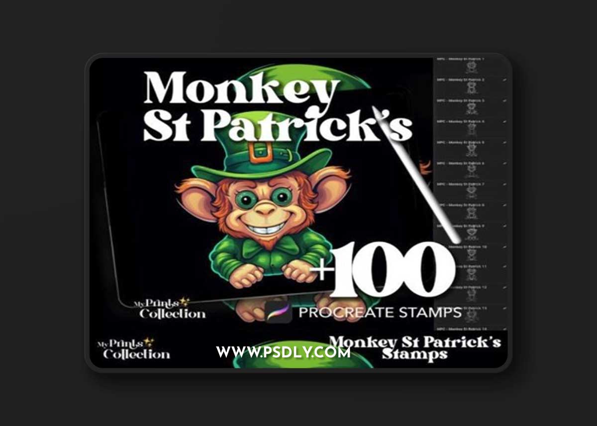 100+ Procreate Monkey St Patrick Stamps 88526166