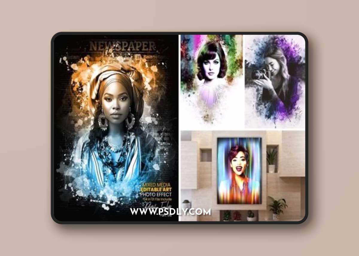 Creative Mixed Art Photo Effect 88206611