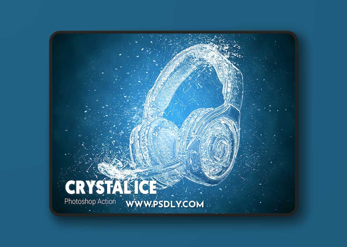 Crystal Ice Photoshop Action M66MPXX