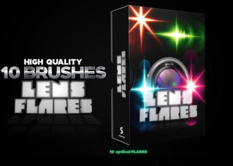 Optical Flares Photoshop Brushes