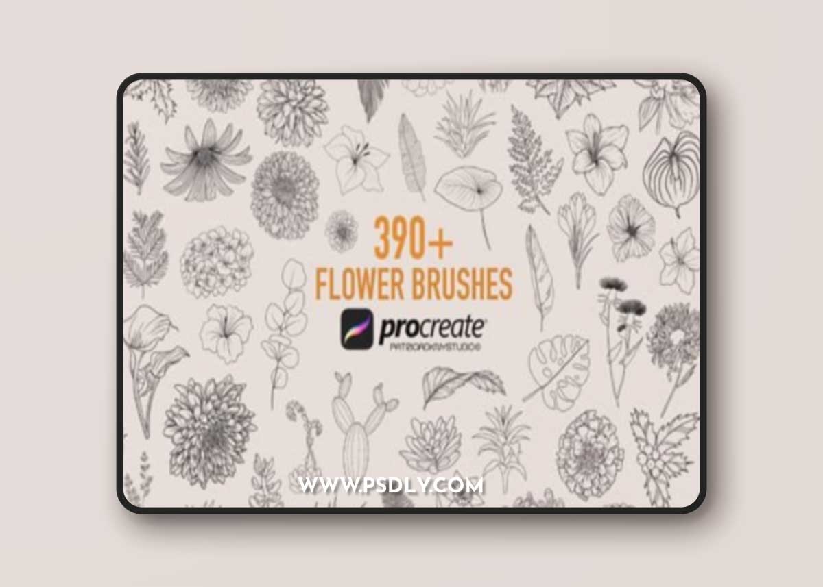 Procreate Plants and Flower Brushes