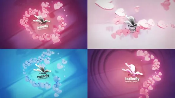 Videohive Romantic Lovely Hearts 50437076