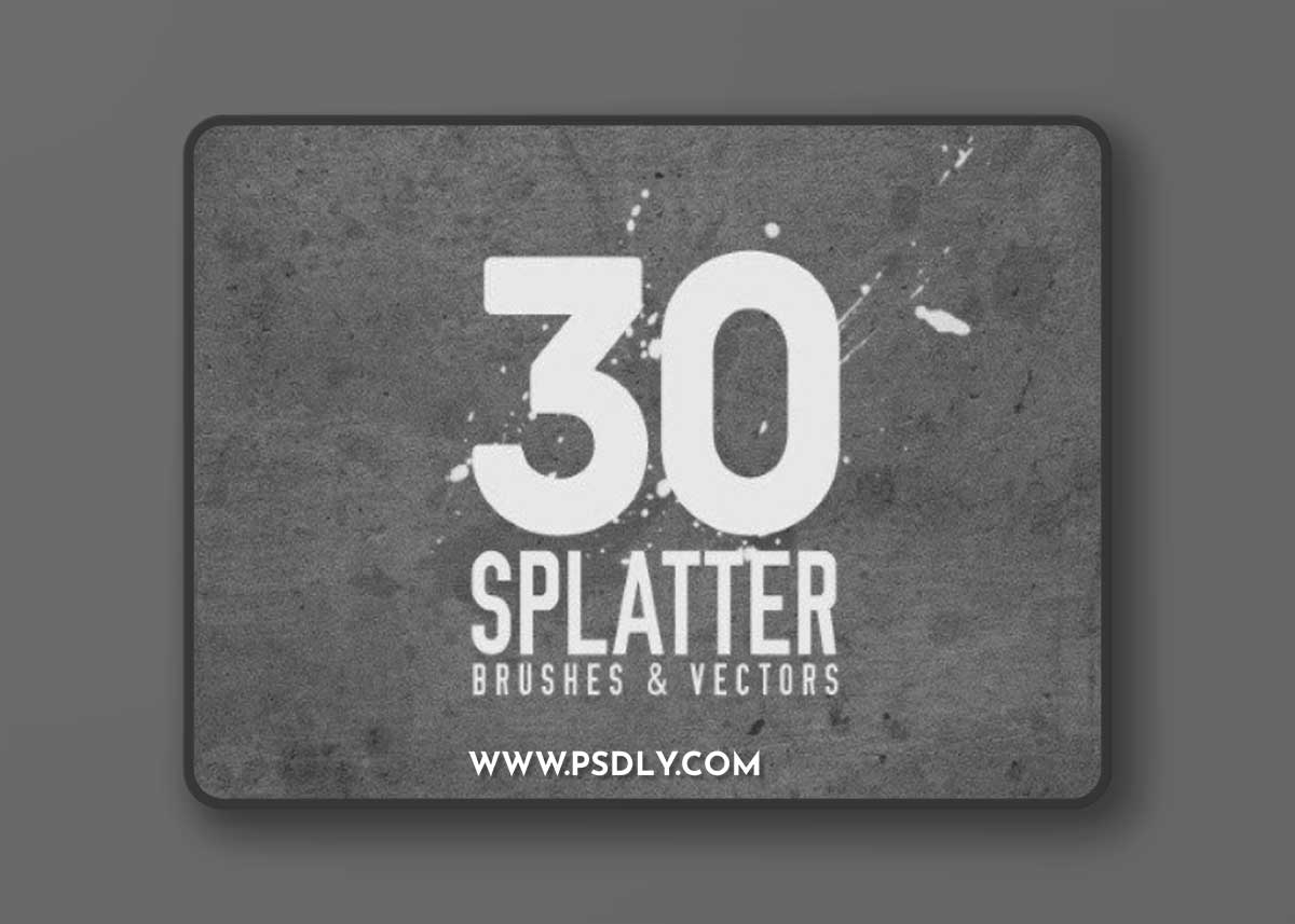30 Splatter Brushes