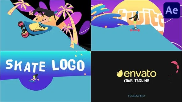 Videohive Skate Logo Opener for After Effects 50838771