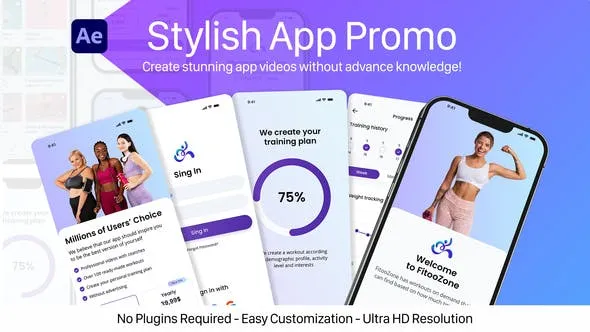 Videohive Stylish App Promo 39544493