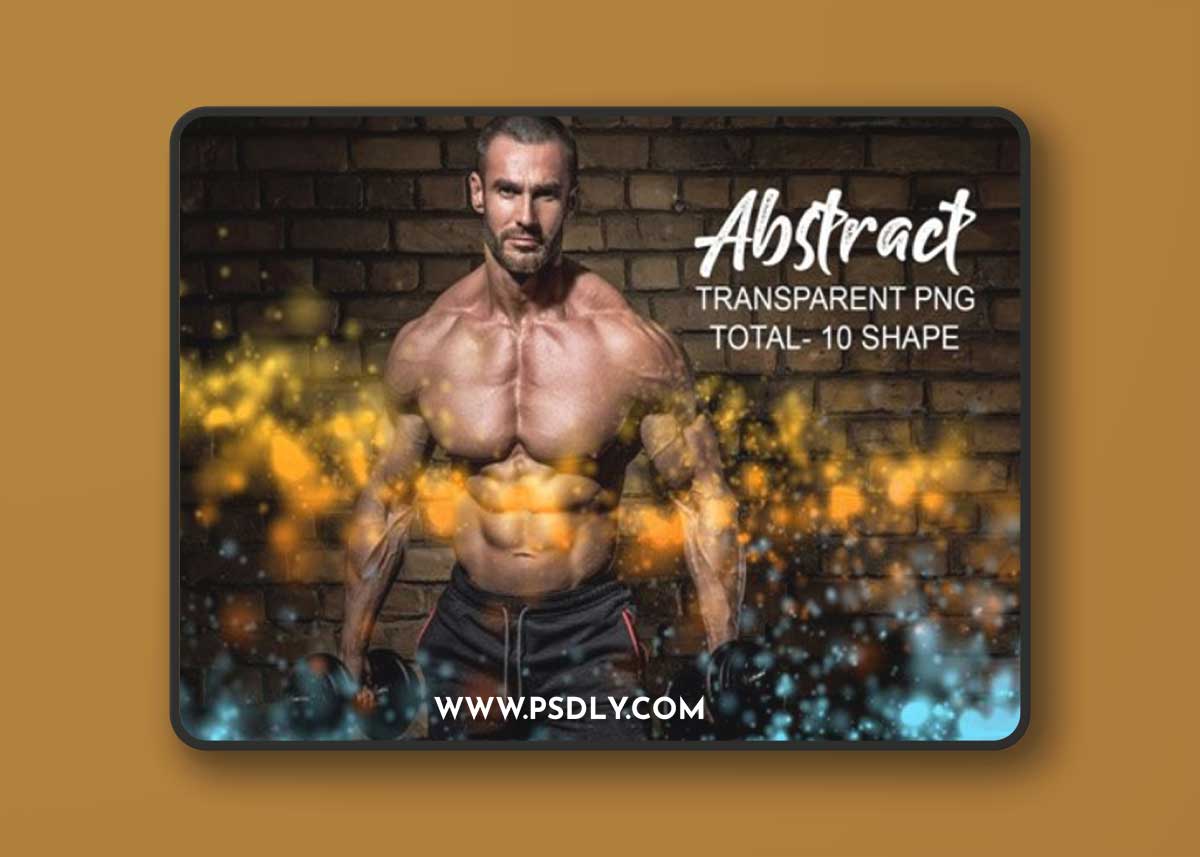 Abstract Watercolor Broken Bright Glowing Brushes for Photoshop