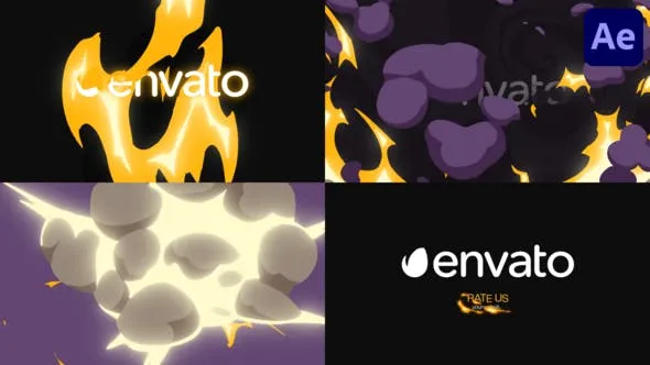 Videohive Cartoon Explosion Logo Opener for After Effects 50725950