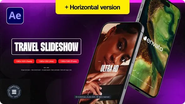 Videohive Vertical Travel Intro 51044316