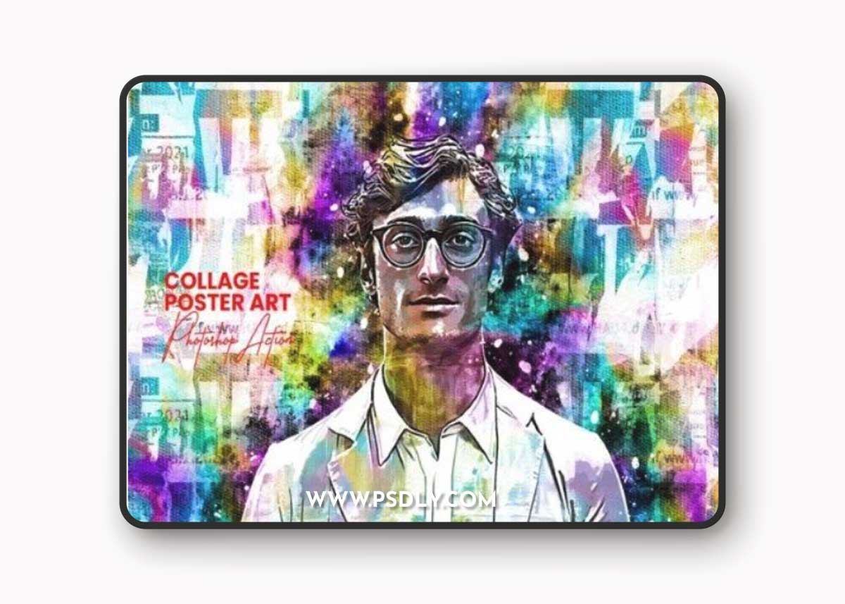 Collage Poster Art Photoshop Action