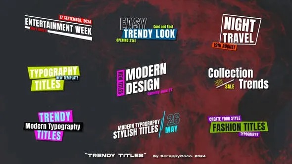 Videohive Trendy Titles 51561988