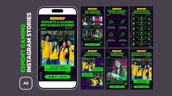 Videohive eSport Gaming Instagram Stories 51968518