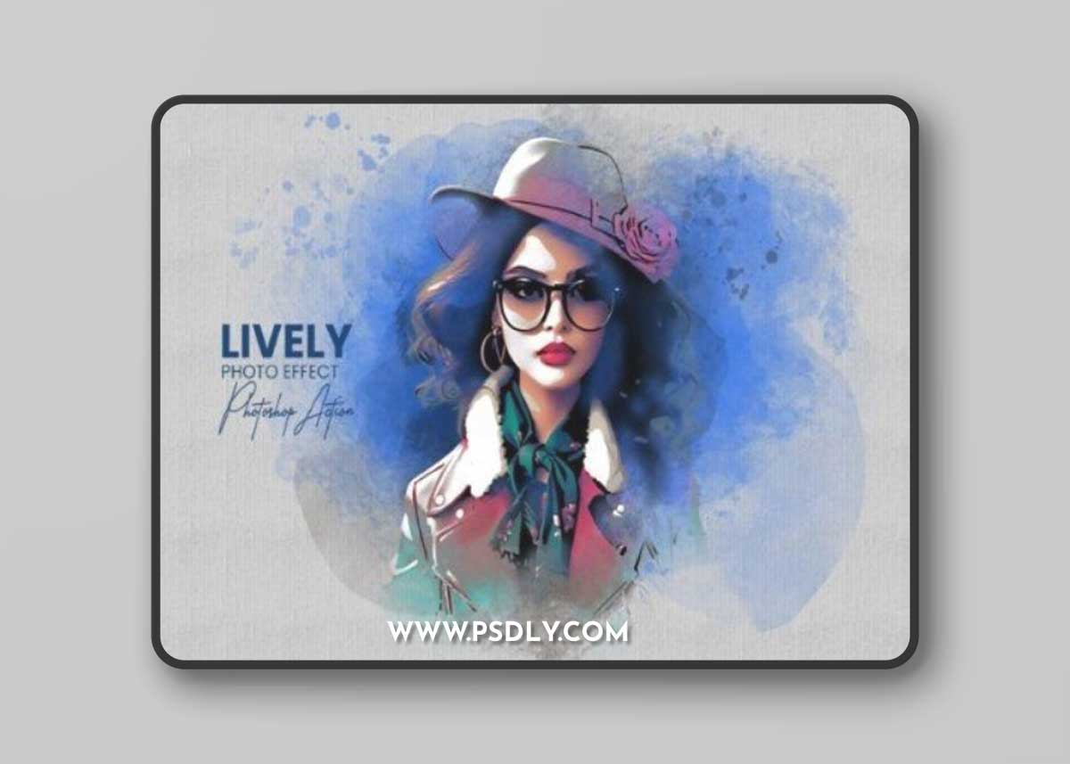 Lively Photoshop Action