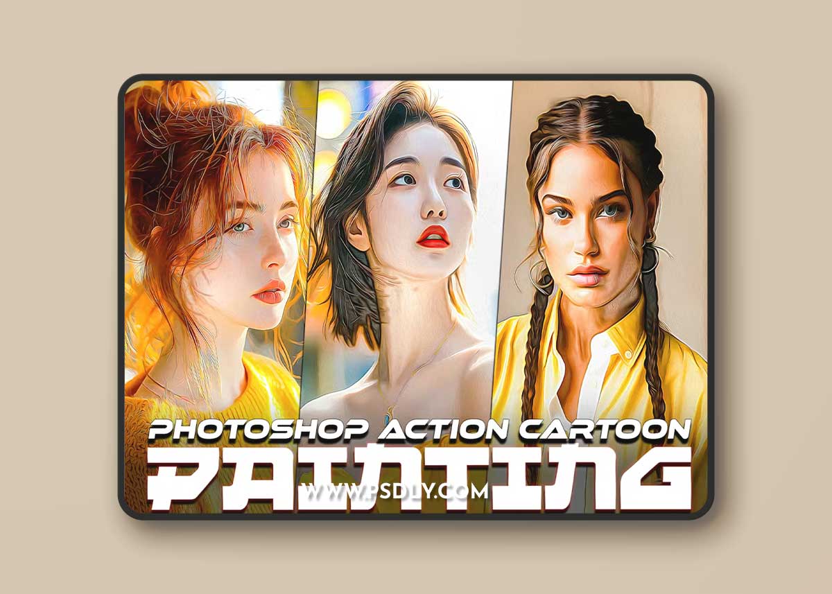 Painting Photoshop Action GNWK45V