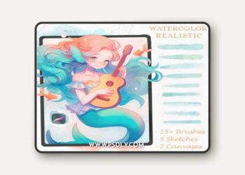 Watercolor Painting Brushes for Procreate