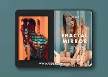 Fractal Mirror Poster Photo Effect